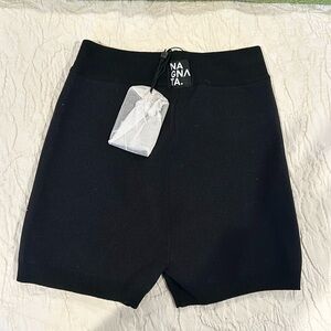 Nagnata yoni short black organic cotton and nylon size small women’s